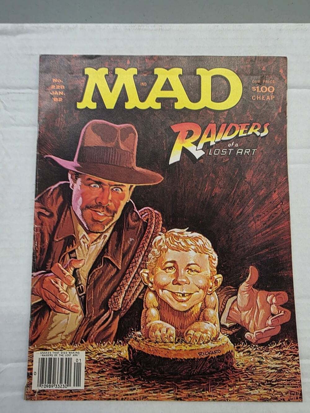 MAD Magazine January 1982 Raiders of a Lost Art Indiana Jones Parody Humour